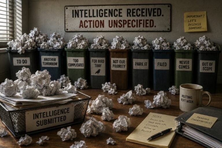Lacking Intelligence — or Just Ignoring It?